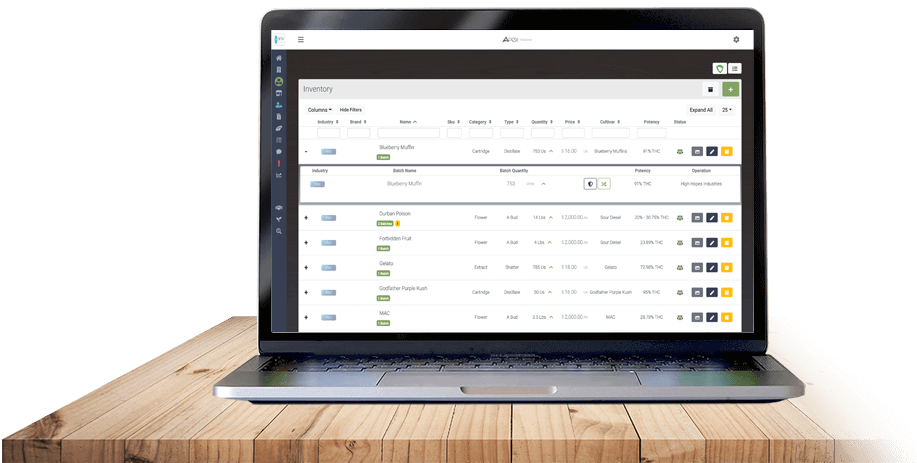 wholesale cannabis inventory management